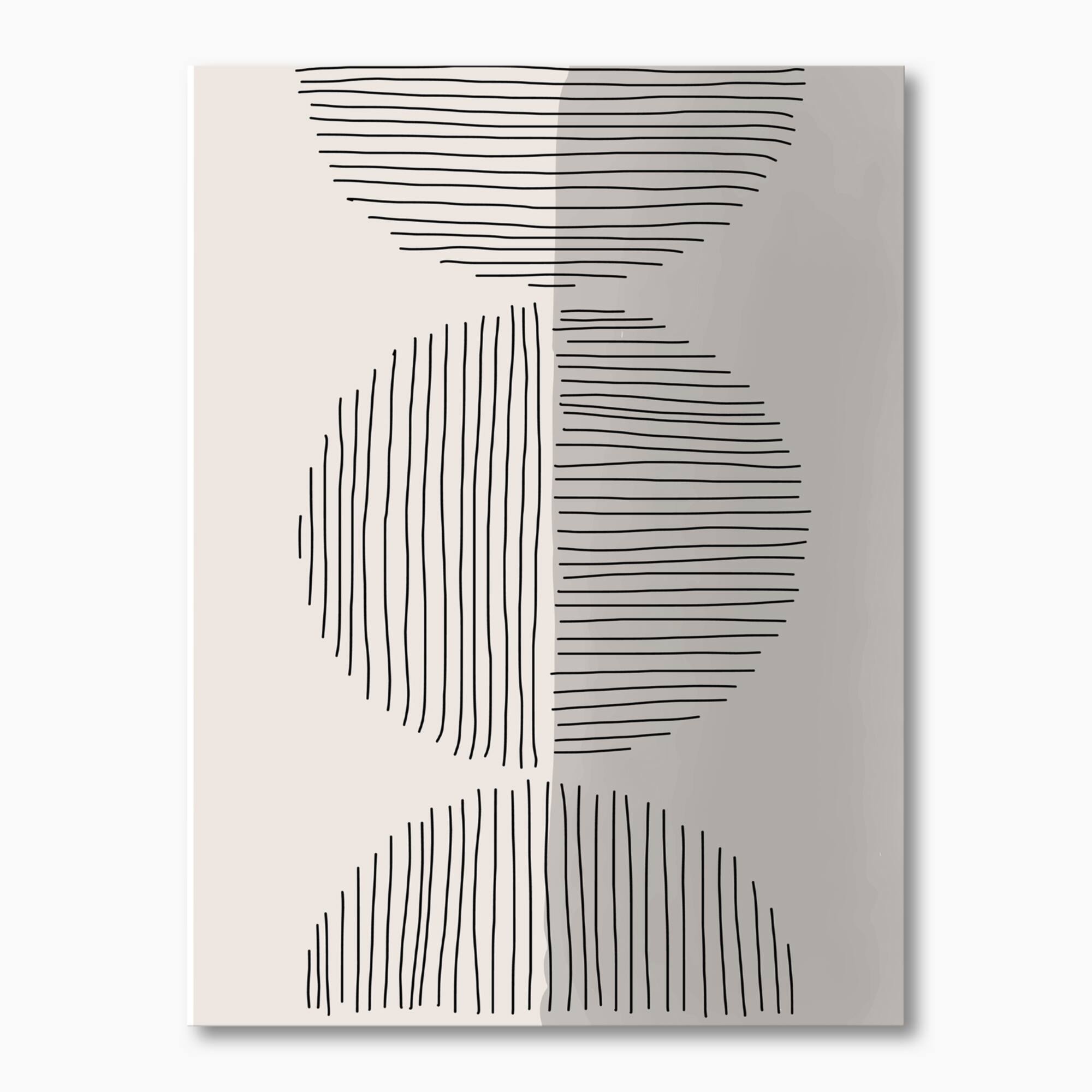 Designart - Minimal Geometric Lines And Circle VII